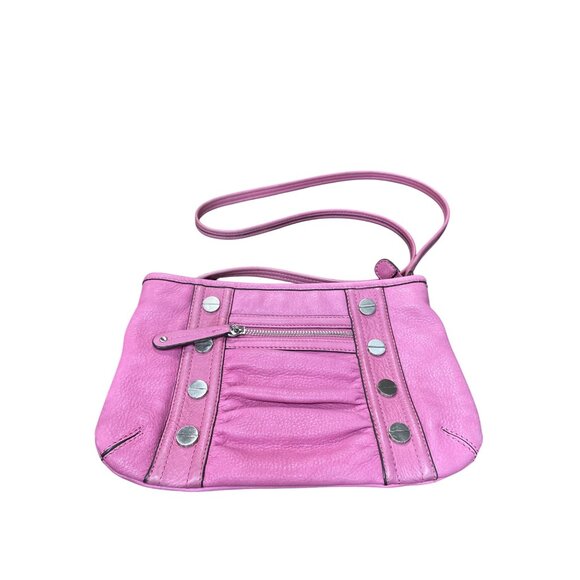 B. Makowsky Womans Pink Leather Crossbody Shoulderbag SKU 9489 - Picture 2 of 15